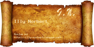 Illy Norbert névjegykártya