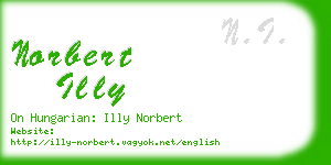 norbert illy business card